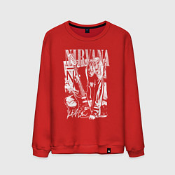 Мужской свитшот Нирвана - Курт Кобейн