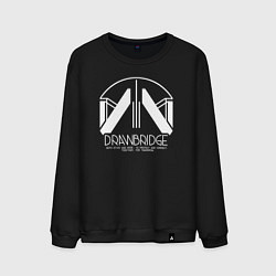 Свитшот хлопковый мужской Drawbridge logo death stranding 2, цвет: черный
