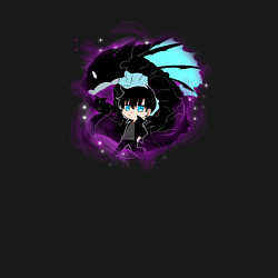 Свитшот хлопковый мужской Чиби Сон Джин Ву, цвет: черный — фото 2