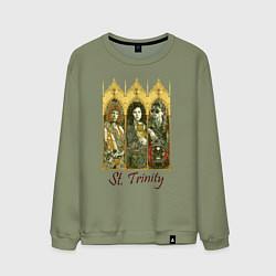 Свитшот хлопковый мужской St trinity, цвет: авокадо