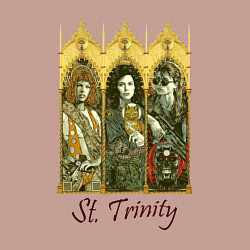 Свитшот хлопковый мужской St trinity, цвет: пыльно-розовый — фото 2