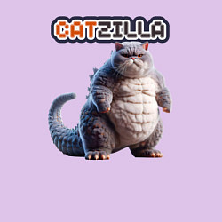 Свитшот хлопковый мужской Catzilla boss, цвет: лаванда — фото 2