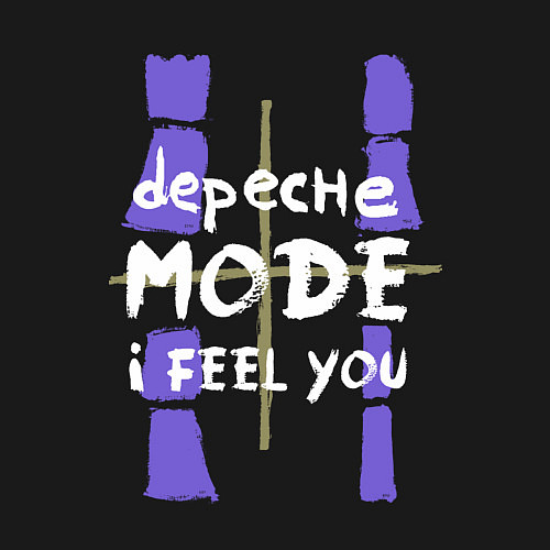 Мужской свитшот Depeche Mode - I feel you single / Черный – фото 3