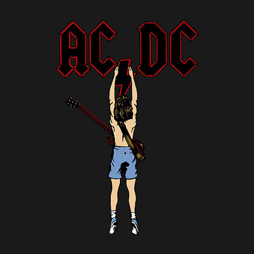 Мужской свитшот Angus Young / Черный – фото 3