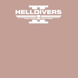 Свитшот хлопковый мужской Helldivers 2: Logo, цвет: пыльно-розовый — фото 2