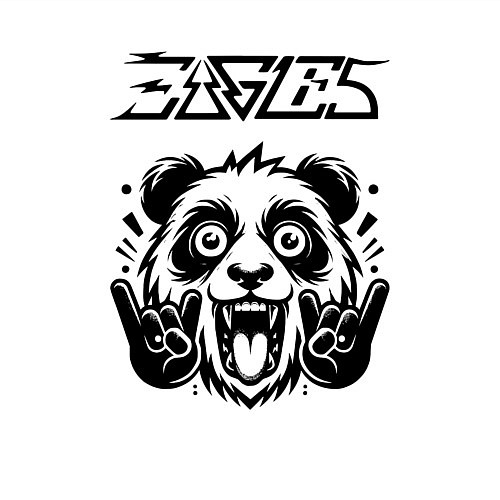 Мужской свитшот Eagles - rock panda / Белый – фото 3