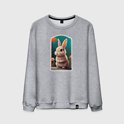 Мужской свитшот Пушистый маленький кролик
