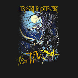 Свитшот хлопковый мужской Iron Maiden Fear Of The Dark, цвет: черный — фото 2