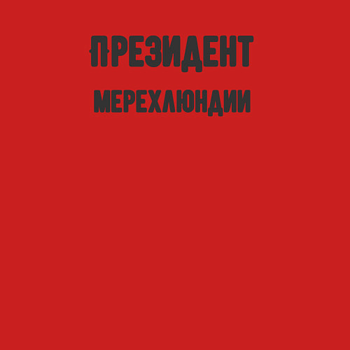 Мужской свитшот Президент мерехлюндии / Красный – фото 3