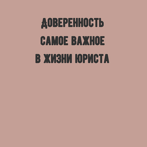 Мужской свитшот Доверенность самое важно для юриста / Пыльно-розовый – фото 3