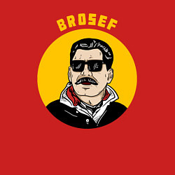 Свитшот хлопковый мужской Brosef Stalin, цвет: красный — фото 2