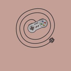 Свитшот хлопковый мужской Классический контроллер игровой приставки Nintendo, цвет: пыльно-розовый — фото 2