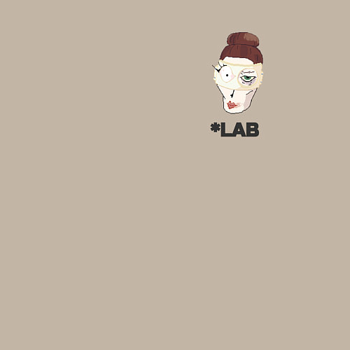 Мужской свитшот Лаборантка / Миндальный – фото 3