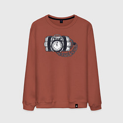 Мужской свитшот Динамит с будильником
