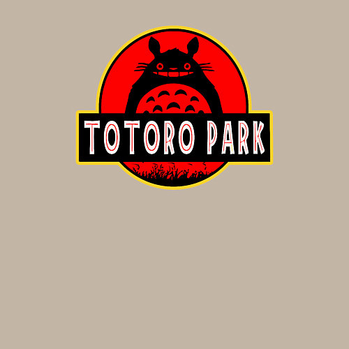 Мужской свитшот Totoro park / Миндальный – фото 3