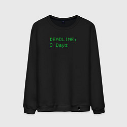 Свитшот хлопковый мужской Lethal Company: Deadline Days, цвет: черный