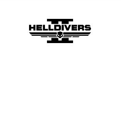 Свитшот хлопковый мужской Helldivers 2: Logo, цвет: белый — фото 2