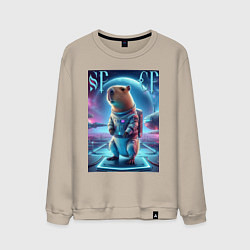 Мужской свитшот Космонавт Каппи в скафандре - нейросеть