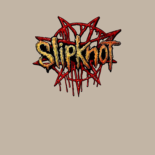 Мужской свитшот Slipknot original / Миндальный – фото 3