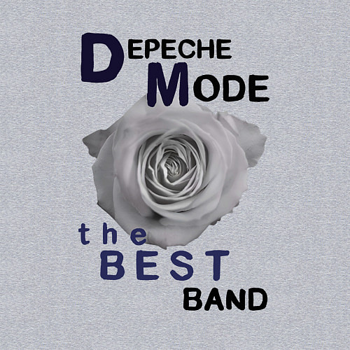 Мужской свитшот Depeche Mode - best of band / Меланж – фото 3