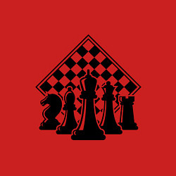 Свитшот хлопковый мужской The chessboard, цвет: красный — фото 2