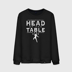 Свитшот хлопковый мужской WWE Roman Reigns Head of the Table, цвет: черный