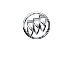 Свитшот хлопковый мужской Buick logo металик, цвет: белый — фото 2