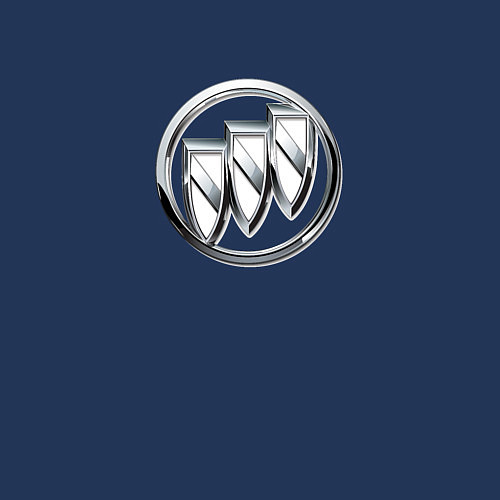 Мужской свитшот Buick logo металик / Тёмно-синий – фото 3