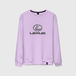 Свитшот хлопковый мужской Lexus авто бренд лого, цвет: лаванда