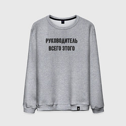 Мужской свитшот Руководитель всего этого