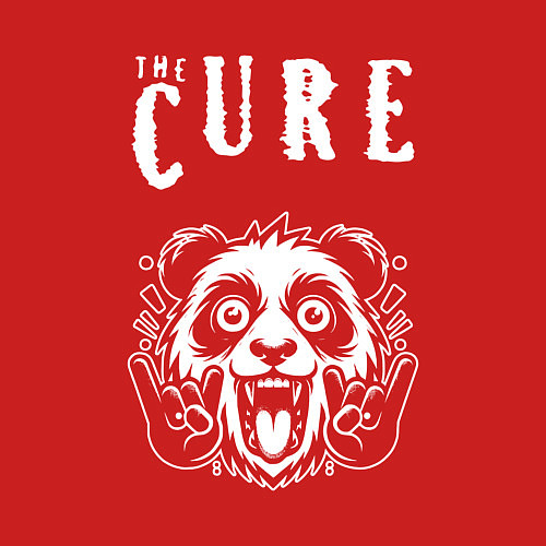 Мужской свитшот The Cure rock panda / Красный – фото 3