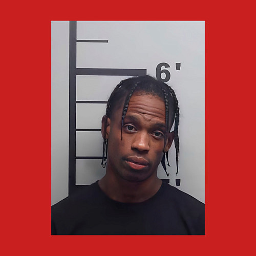 Мужской свитшот Travis Scott magshot / Красный – фото 3