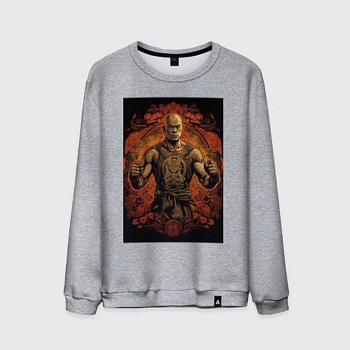 Мужской свитшот Тайский боец Муай Тай / Меланж – фото 1