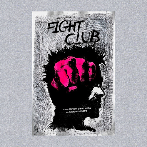 Мужской свитшот Fihgt club poster / Меланж – фото 3