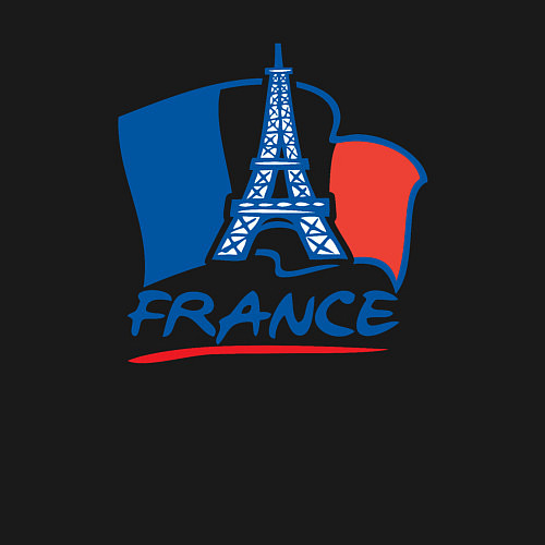 Мужской свитшот France / Черный – фото 3
