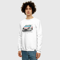 Свитшот хлопковый мужской Toyota Supra Castrol 36, цвет: белый — фото 2