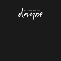 Свитшот хлопковый мужской Dance when you sad, цвет: черный — фото 2