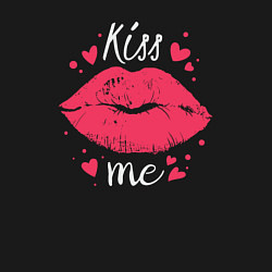 Свитшот хлопковый мужской Kiss me, цвет: черный — фото 2
