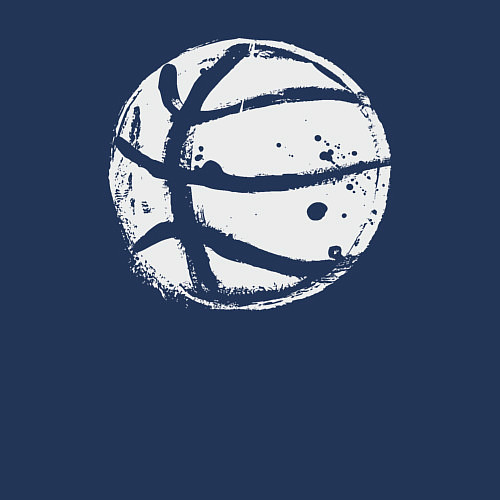 Мужской свитшот Basket balls / Тёмно-синий – фото 3