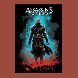 Свитшот хлопковый мужской Assassins creed тайное проклятье, цвет: кирпичный — фото 2