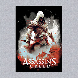 Свитшот хлопковый мужской Assassins creed poster, цвет: меланж — фото 2