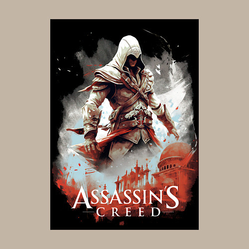 Мужской свитшот Assassins creed poster / Миндальный – фото 3