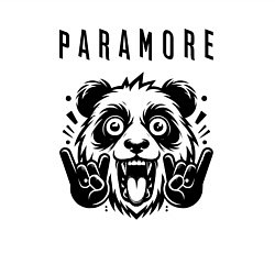 Свитшот хлопковый мужской Paramore - rock panda, цвет: белый — фото 2