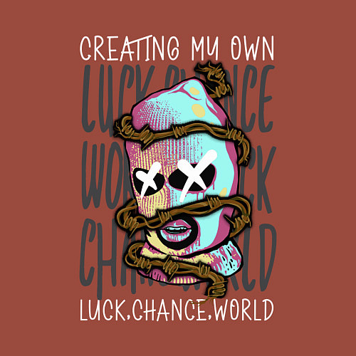 Мужской свитшот Создание собственного / Кирпичный – фото 3