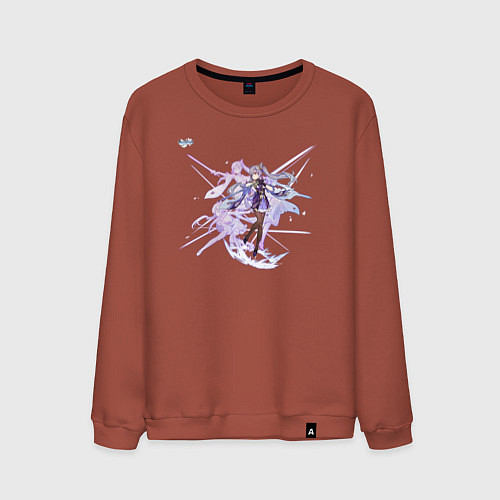 Мужской свитшот Кэ Цин из Геншин Импакт / Кирпичный – фото 1