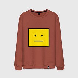 Мужской свитшот Квадратный смайлик
