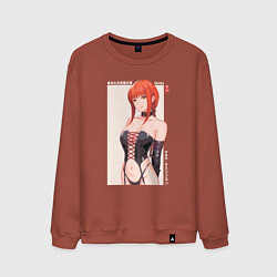 Свитшот хлопковый мужской Макима в корсете, цвет: кирпичный