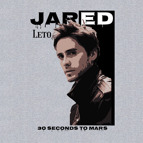 Мужской свитшот Jared Joseph Leto 30 Seconds To Mars / Меланж – фото 3