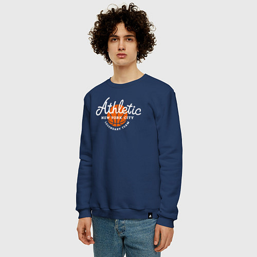 Мужской свитшот Athletic basketball / Тёмно-синий – фото 3