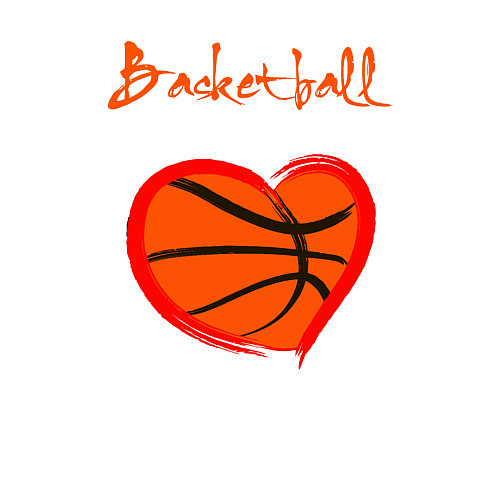 Мужской свитшот Basket love / Белый – фото 3